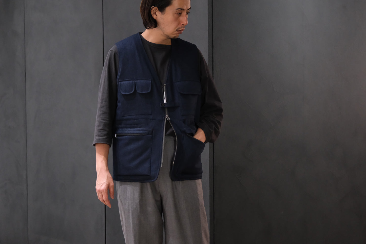 2026AW受注商品/COHERENCE/CICI Ⅱ/DOLMÁNY SATIN/D.BLUE