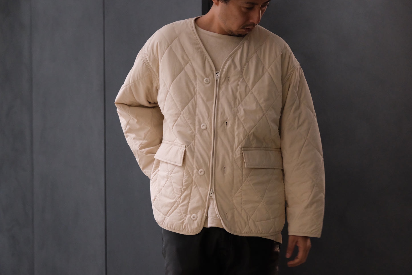 STONE MASTER/SM BONDING JACKET POLARTEC® Power Fill™(OFF WHITE)