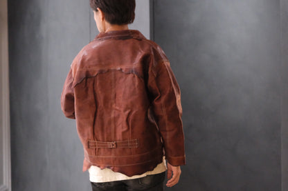 GOOD KARMA DEVELOPMENT / Leather Blouse “DAVE” / (T.Brown)