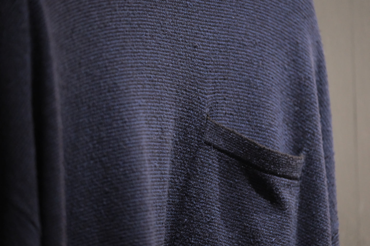 SANMONT　/  26s_SKA0103  Silk Knit Long Sleeve /  Navy