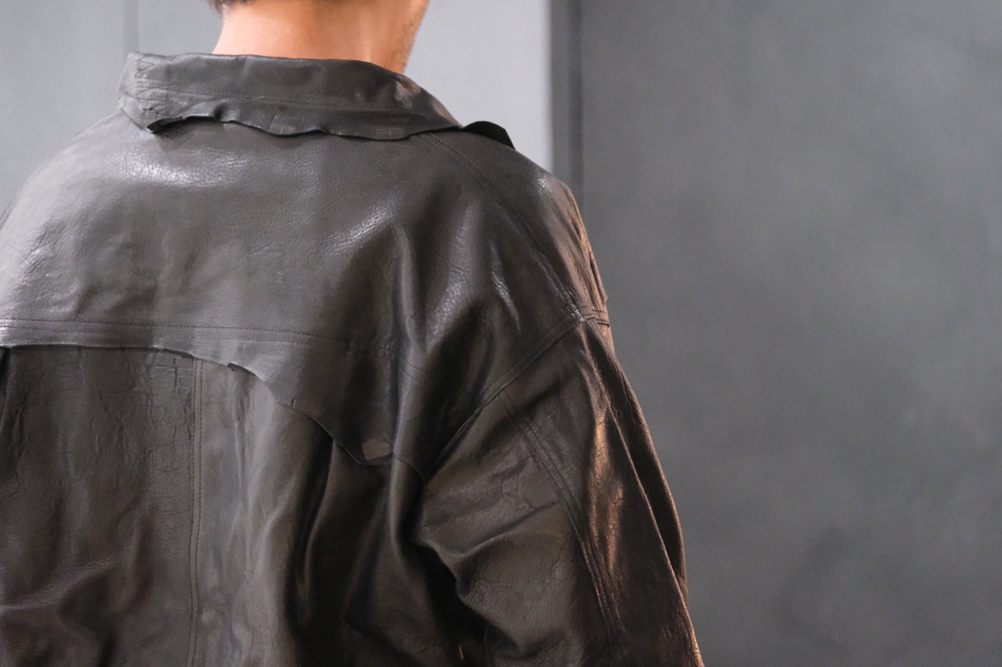 GOOD KARMA DEVELOPMENT / Leather Blouse”DAVE” / ( Black )