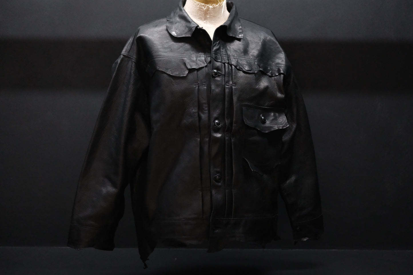 GOOD KARMA DEVELOPMENT / Leather Blouse”DAVE” / ( Black )