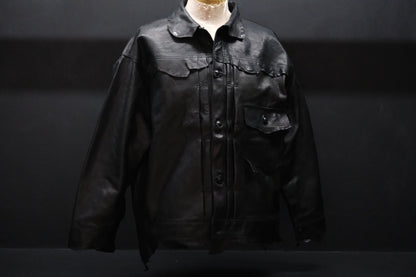 GOOD KARMA DEVELOPMENT / Leather Blouse”DAVE” / ( Black )