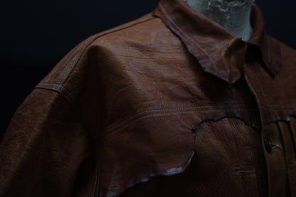 GOOD KARMA DEVELOPMENT / Leather Blouse “DAVE” / (T.Brown)