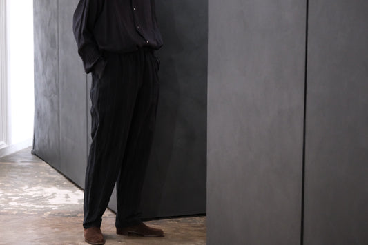 HEUGN/TROUSER104/Copper EASY LINEN