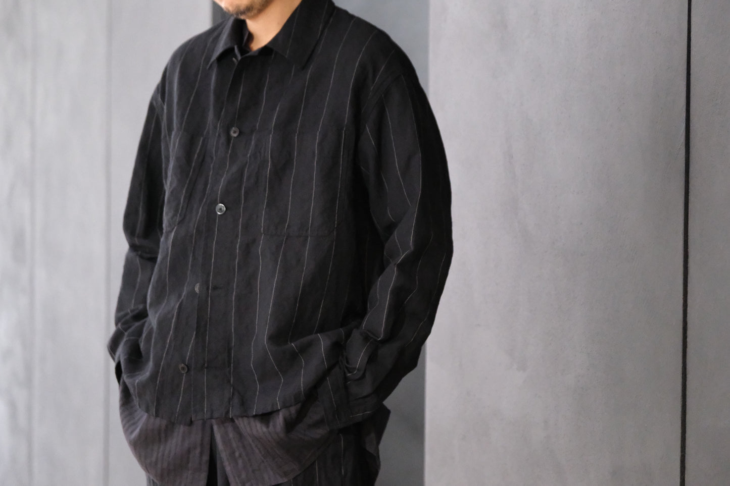 HEUGN/SHIRT132/Ian CPO LINEN