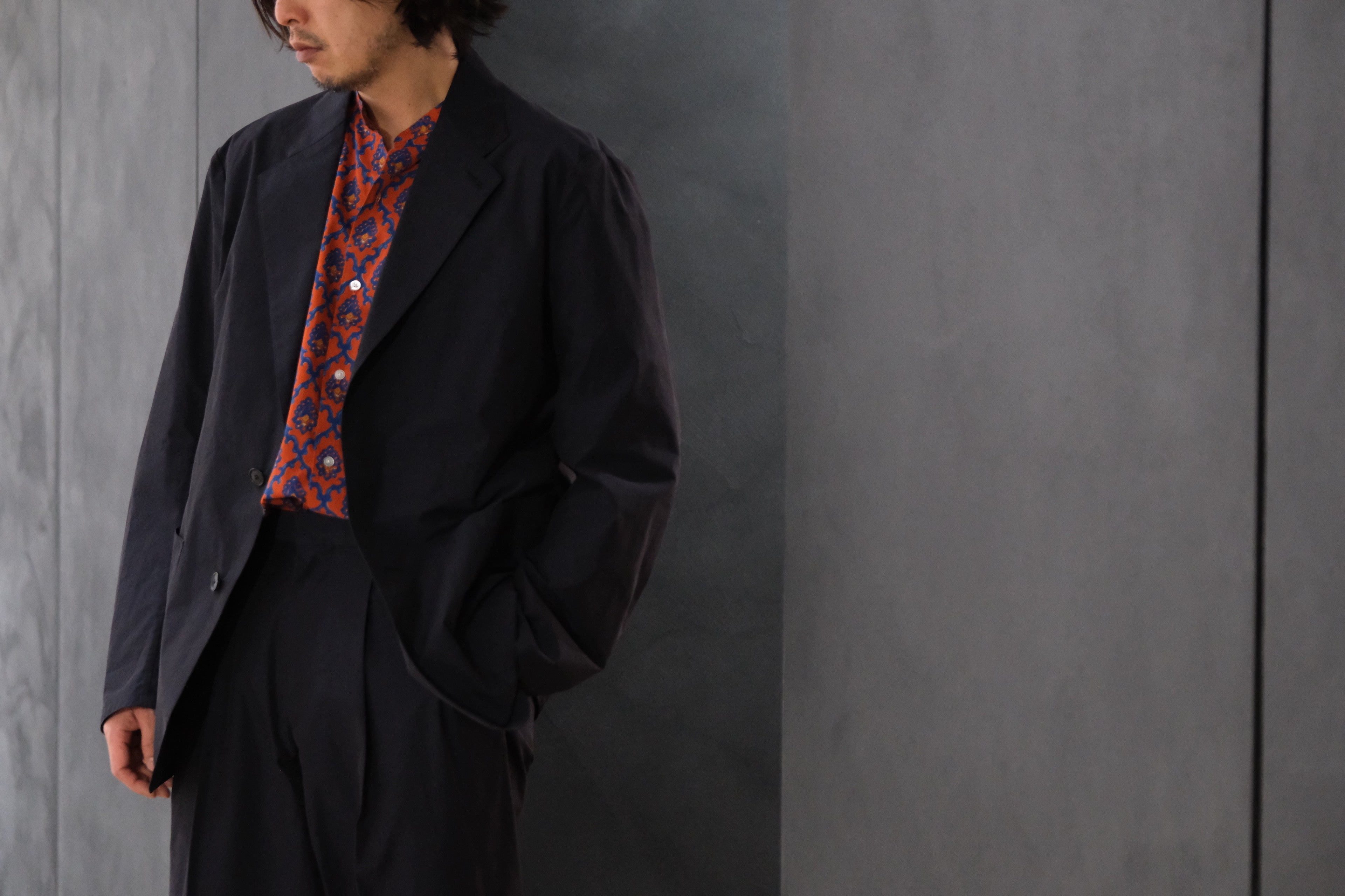 HEUGN（ユーゲン） HENRRI ジャケット JACKET028 サイズ3 HEUGN（ユーゲン）HENRRI コットンポプリン3Bジャケット JACKET028