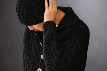 ALLEVOL /CABLE KNIT COTTON BEANIE 22F