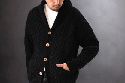 ALLEVOL /SHAWL COLLAR CARDIGAN 6A