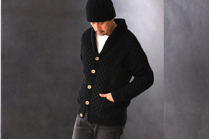 ALLEVOL /SHAWL COLLAR CARDIGAN 6A