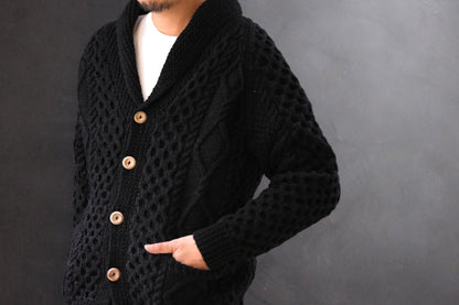 ALLEVOL /SHAWL COLLAR CARDIGAN 6A