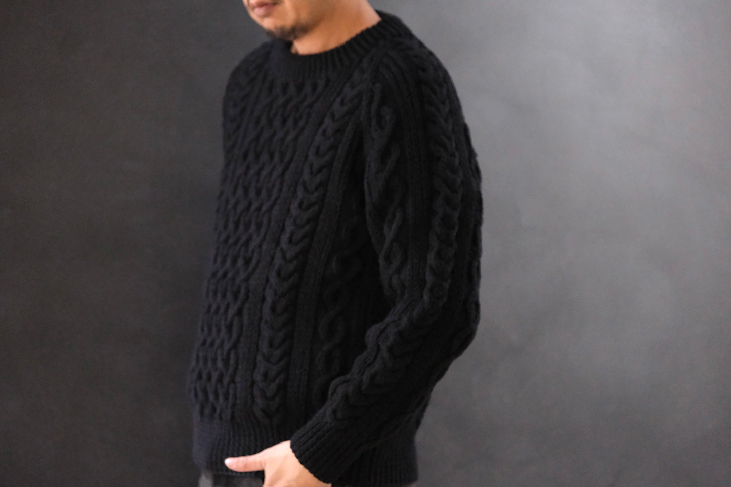 ALLEVOL /CABLE KNIT CREW 1A