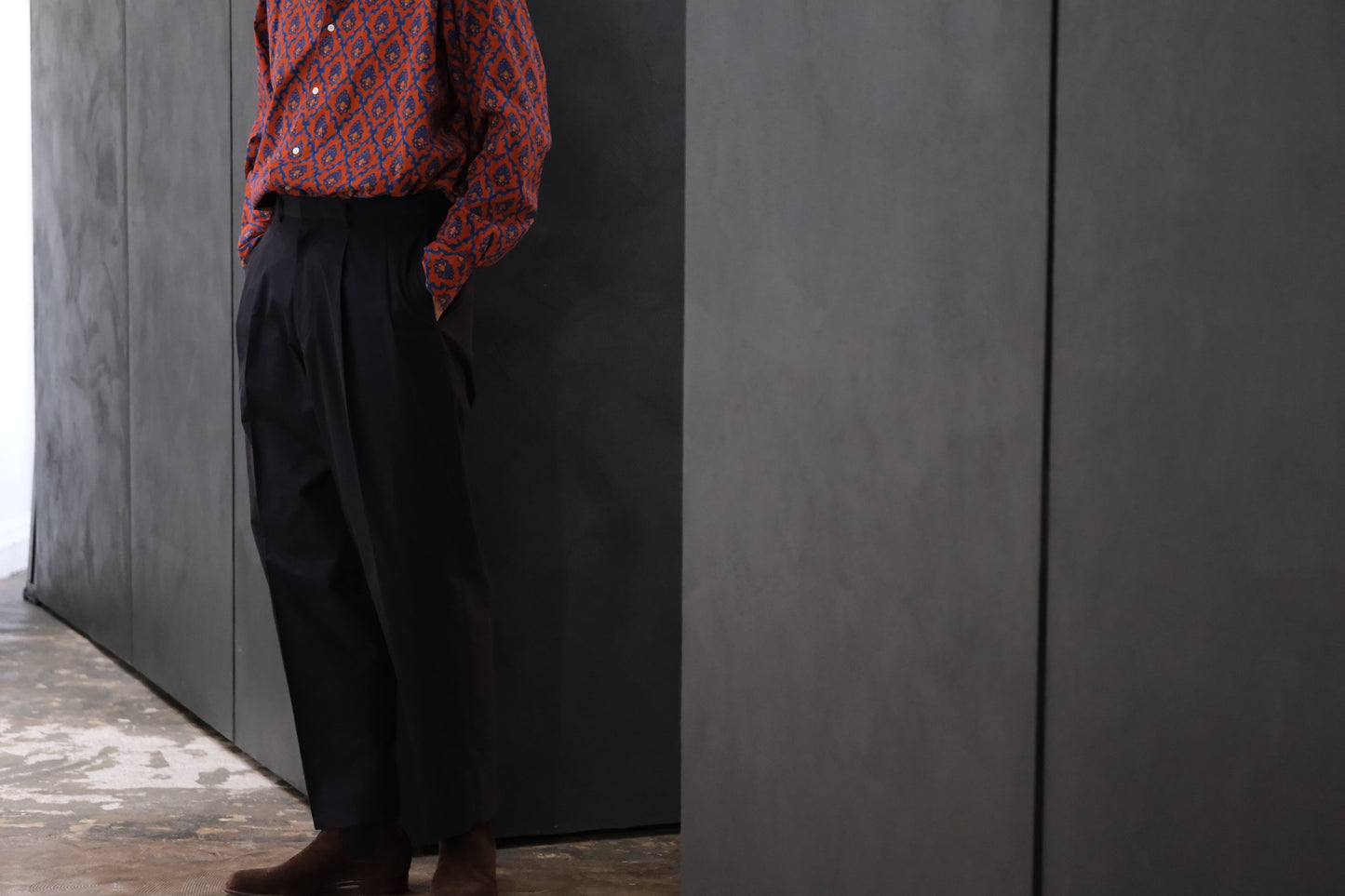 HEUGN/TROUSER080/George POPLIN