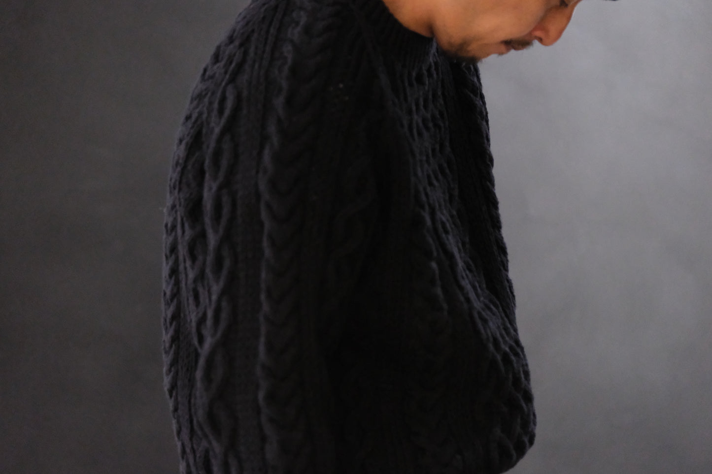 ALLEVOL /CABLE KNIT CREW 1A