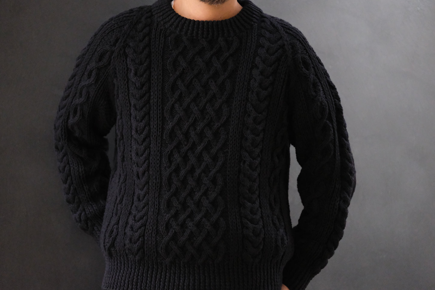 ALLEVOL /CABLE KNIT CREW 1A