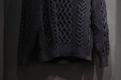 ALLEVOL /CABLE KNIT CREW 1A