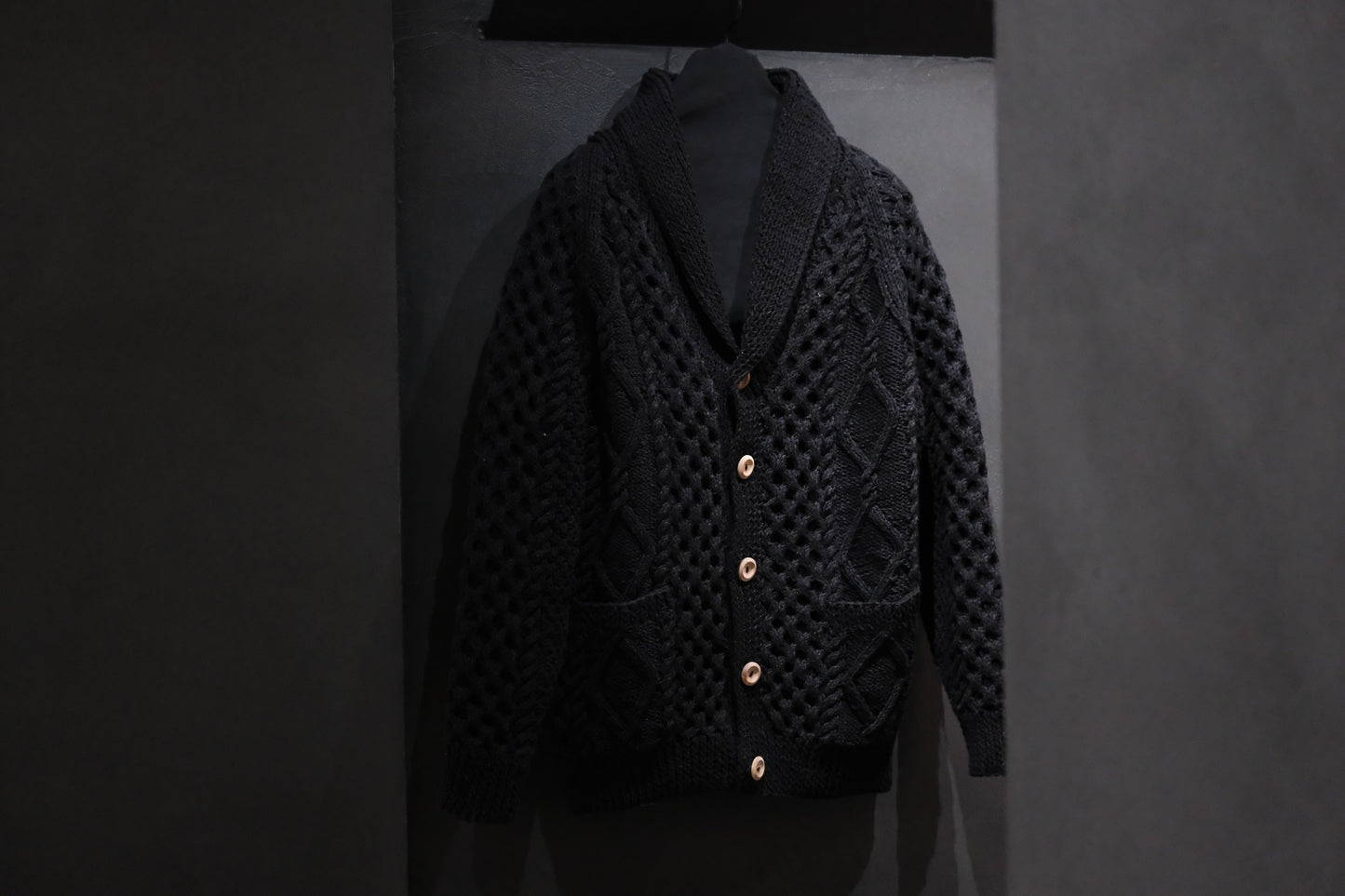 ALLEVOL /SHAWL COLLAR CARDIGAN 6A