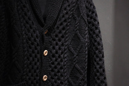 ALLEVOL /SHAWL COLLAR CARDIGAN 6A