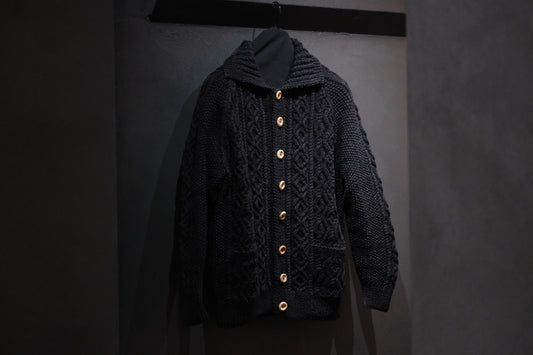 ALLEVOL /CABLE KNIT CARDIGAN 3A