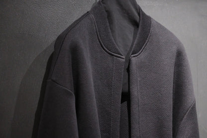 POSTELEGANT/ Hemp Cotton Knit Blouson / Black