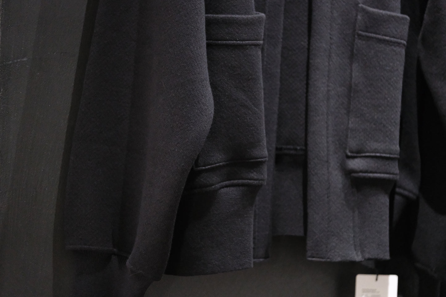 POSTELEGANT/ Hemp Cotton Knit Blouson / Black