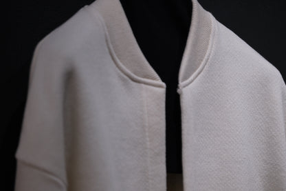 POSTELEGANT/ Hemp Cotton Knit Blouson / Off White