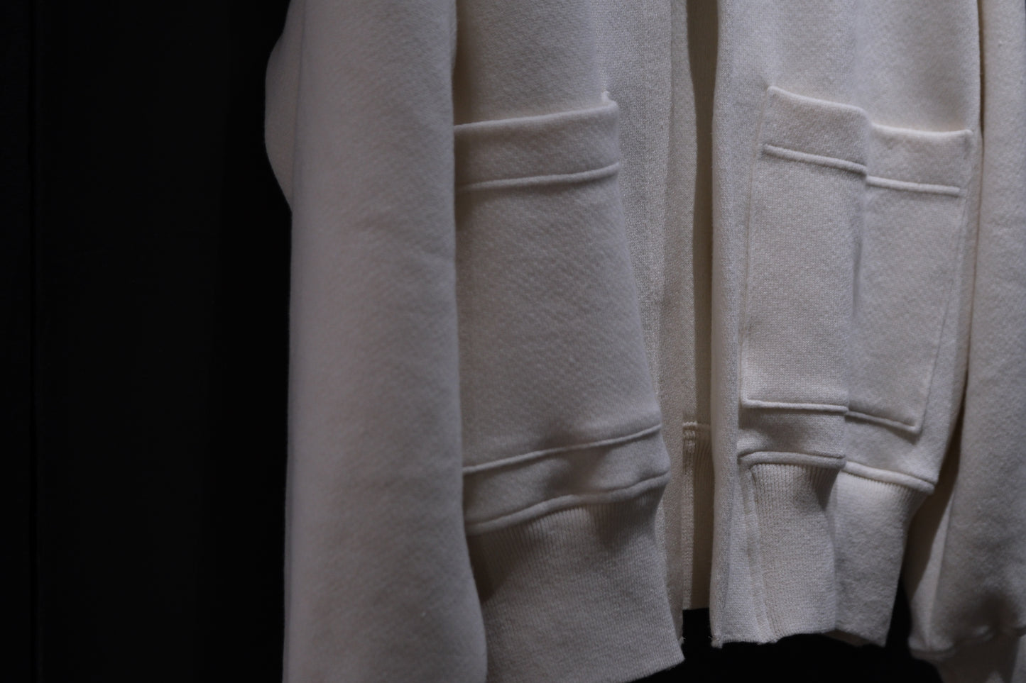 POSTELEGANT/ Hemp Cotton Knit Blouson / Off White