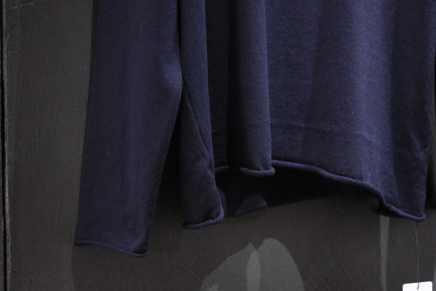 POSTELEGANT/ Cotton Silk Knit Pull-Over / Navy
