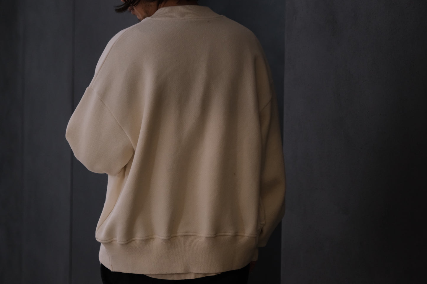 POSTELEGANT/ Hemp Cotton Knit Blouson / Off White