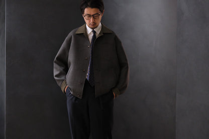 advent（Lister Limited) Rever Sewing Blouson / Gray check