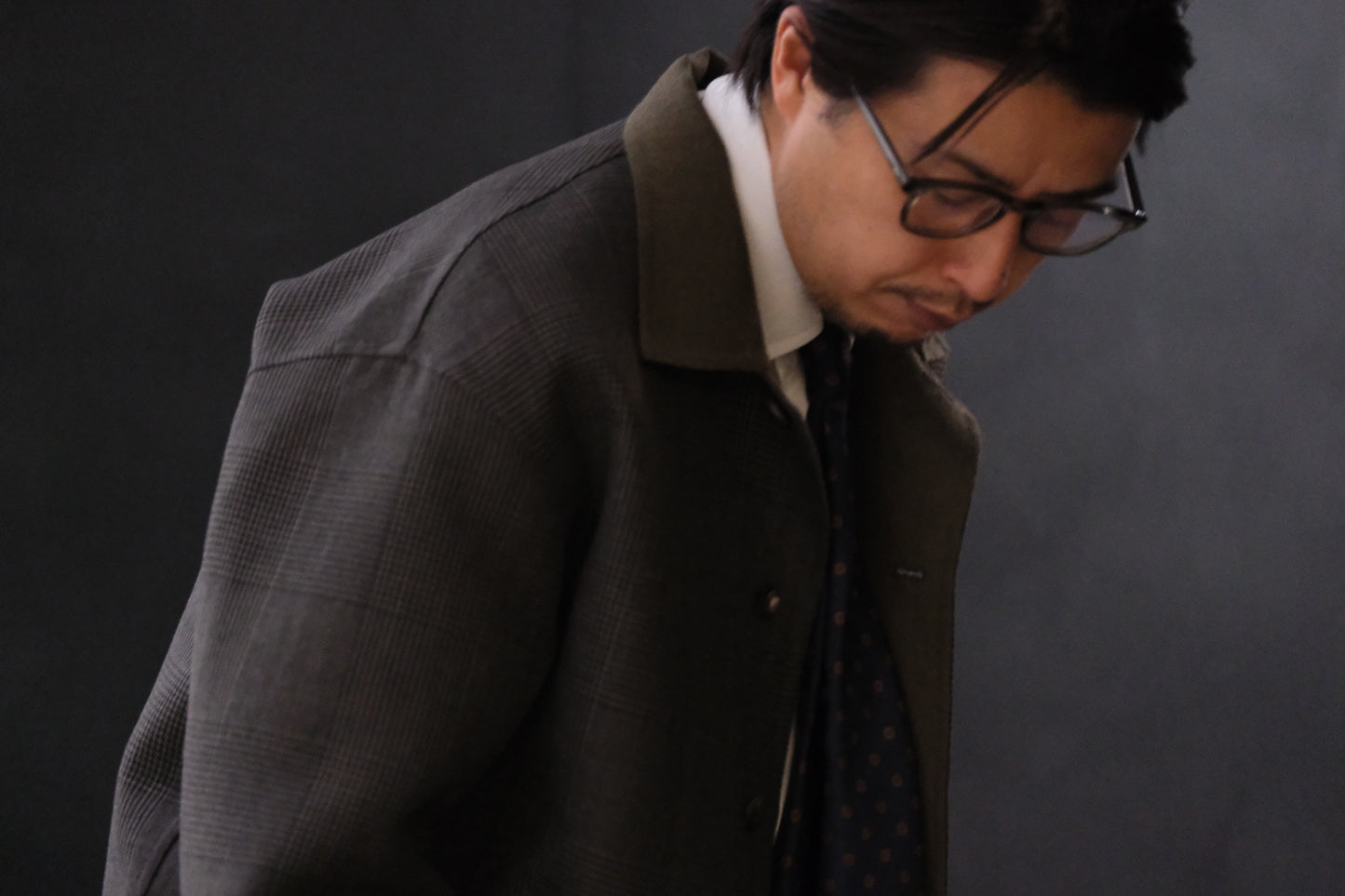 advent（Lister Limited) Rever Sewing Blouson / Gray check