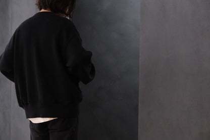 POSTELEGANT/ Hemp Cotton Knit Blouson / Black