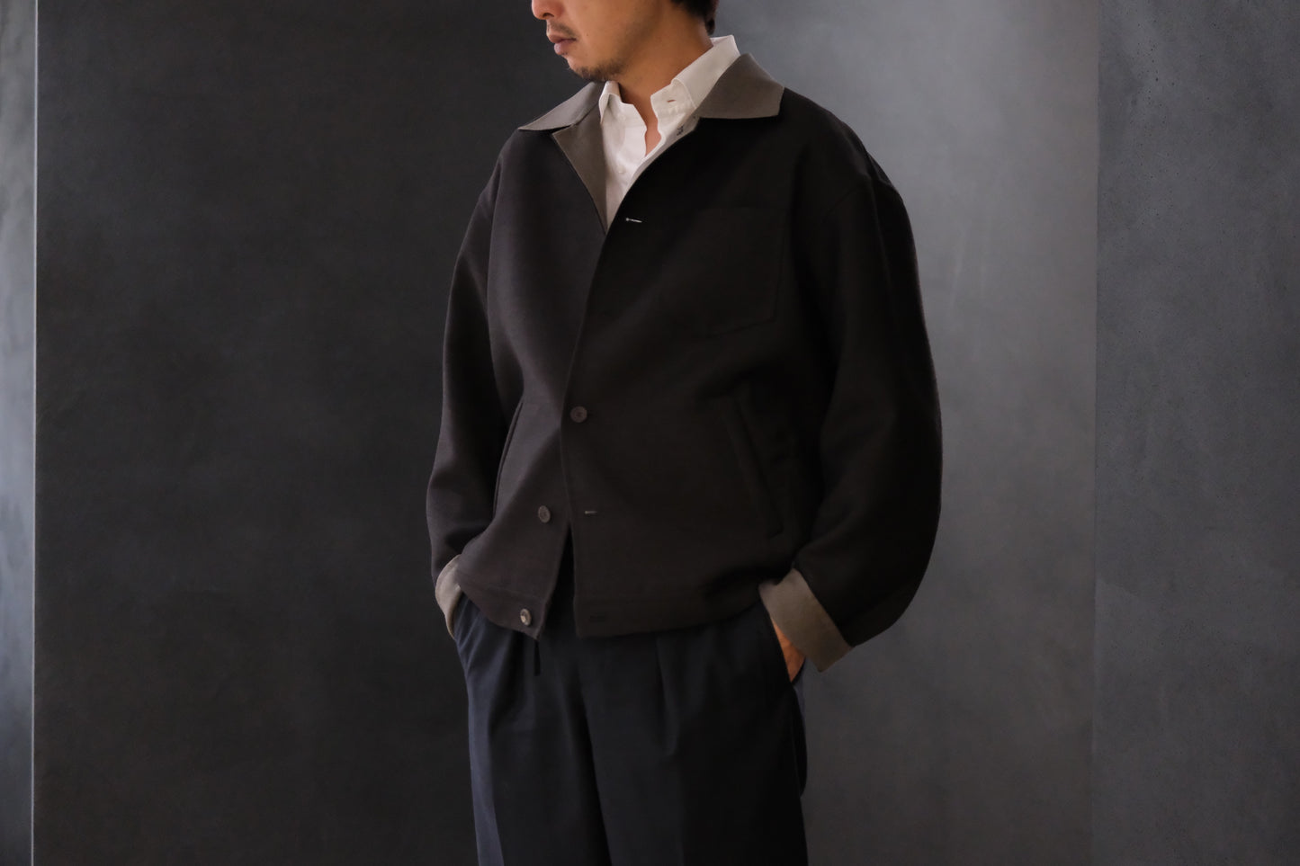 advent（Lister Limited) Rever Sewing Blouson / Dark Brown