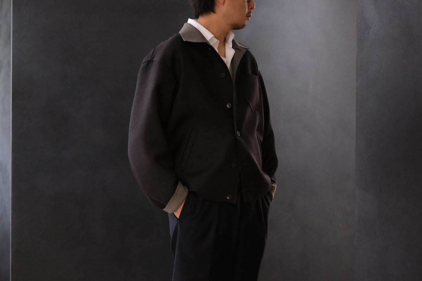 advent（Lister Limited) Rever Sewing Blouson / Dark Brown