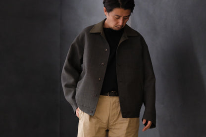 advent（Lister Limited) Rever Sewing Blouson / Gray check