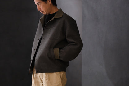 advent（Lister Limited) Rever Sewing Blouson / Gray check