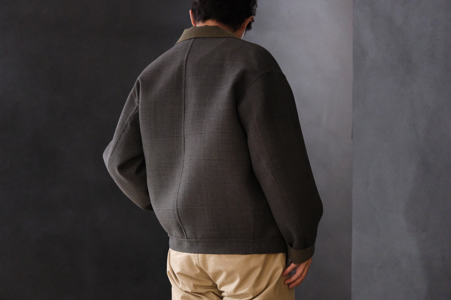 advent（Lister Limited) Rever Sewing Blouson / Gray check