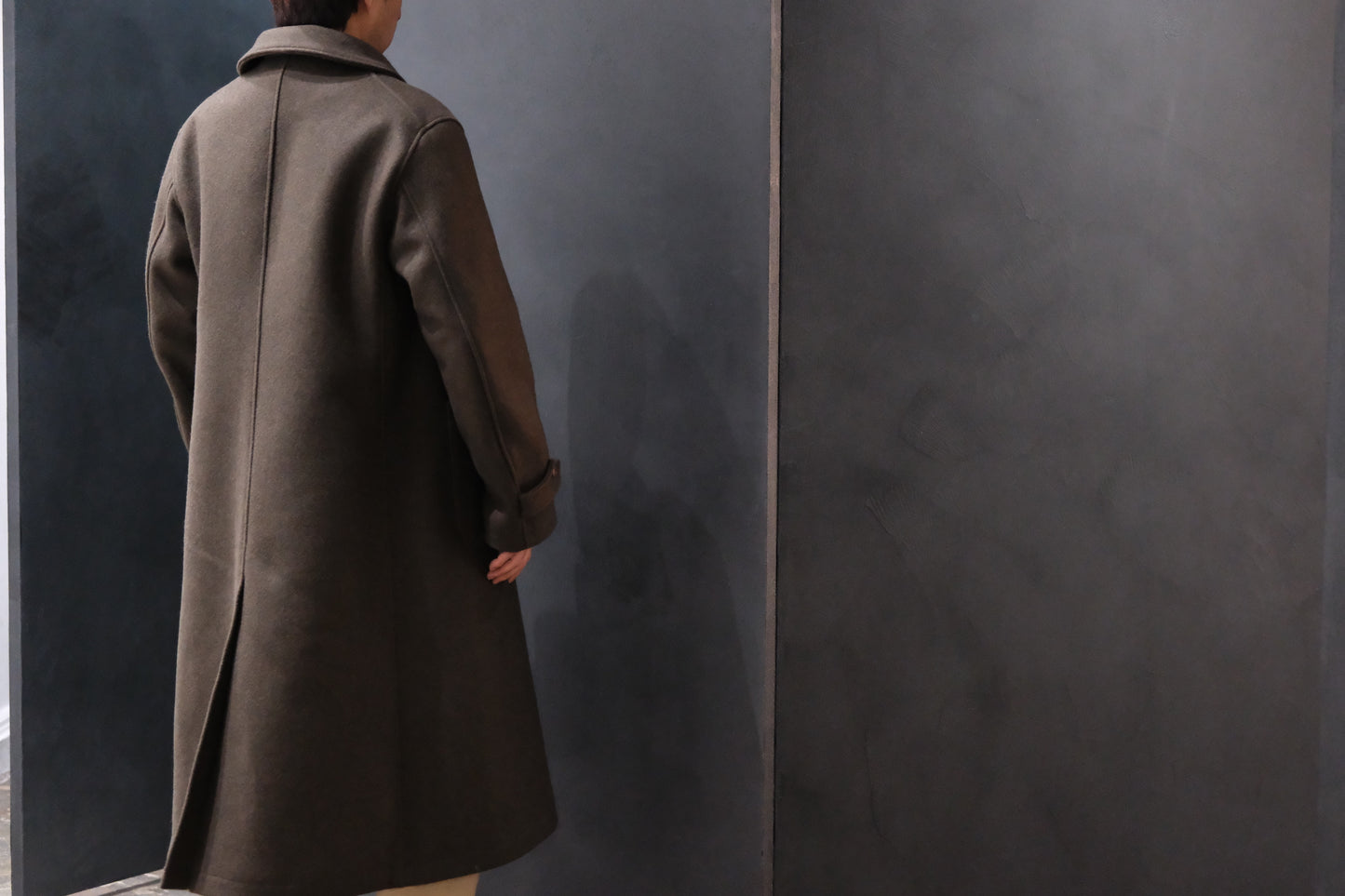 The 2 Monkeys / Long-A Wool Over Coat (TM03434) LODEN