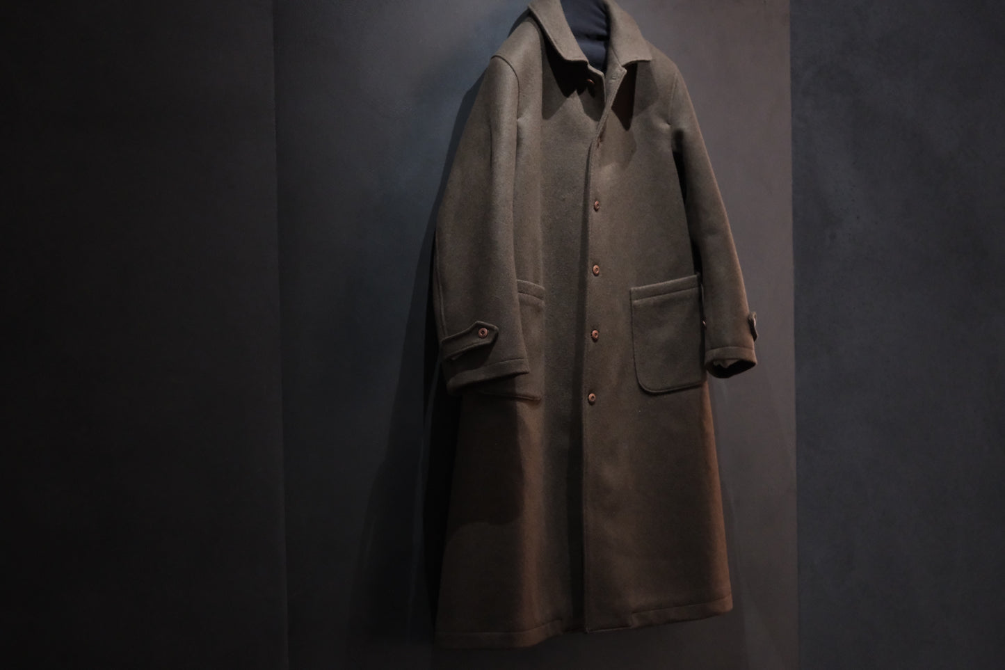 The 2 Monkeys / Long-A Wool Over Coat (TM03434) LODEN