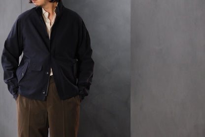 COHERENCE/GIANNI/Antique Wool Gabardine/D.NAVY