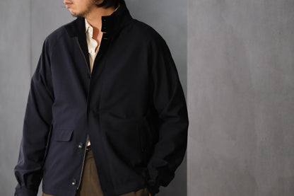 COHERENCE/GIANNI/Antique Wool Gabardine/D.NAVY