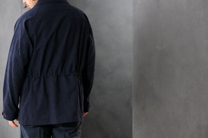 COHERENCE/ROBERT-P/Wool.Linen.Mohair Ripple/BLUE