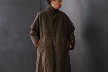 Chez Vidalenc /Coat bobi(cotton sailor/ kaki brown)