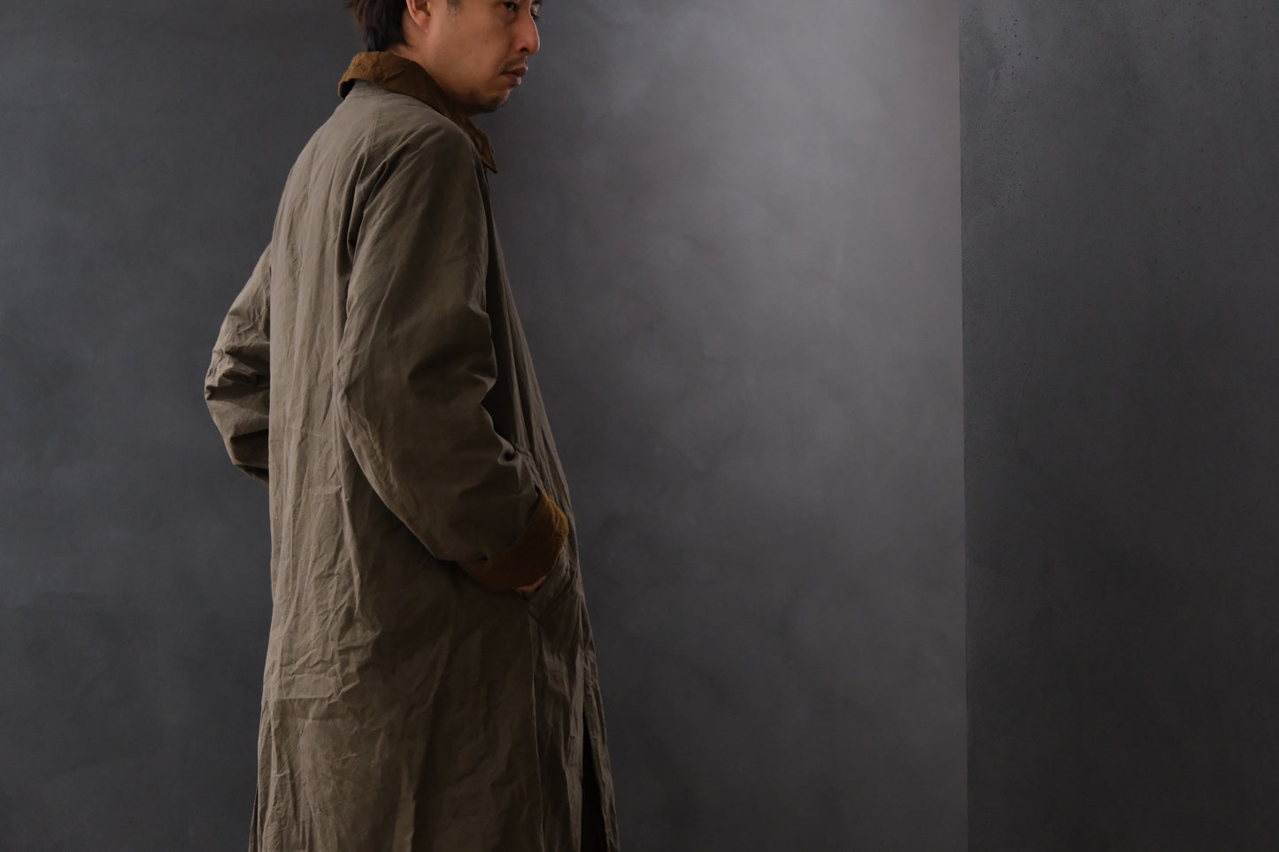 Chez Vidalenc /Coat bobi(cotton sailor/ kaki brown)