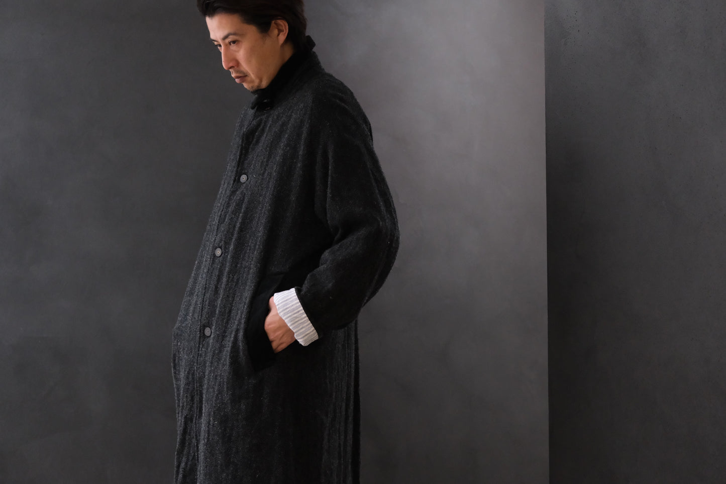 Chez Vidalenc /Coat bobi(Harris tweed/Kol)