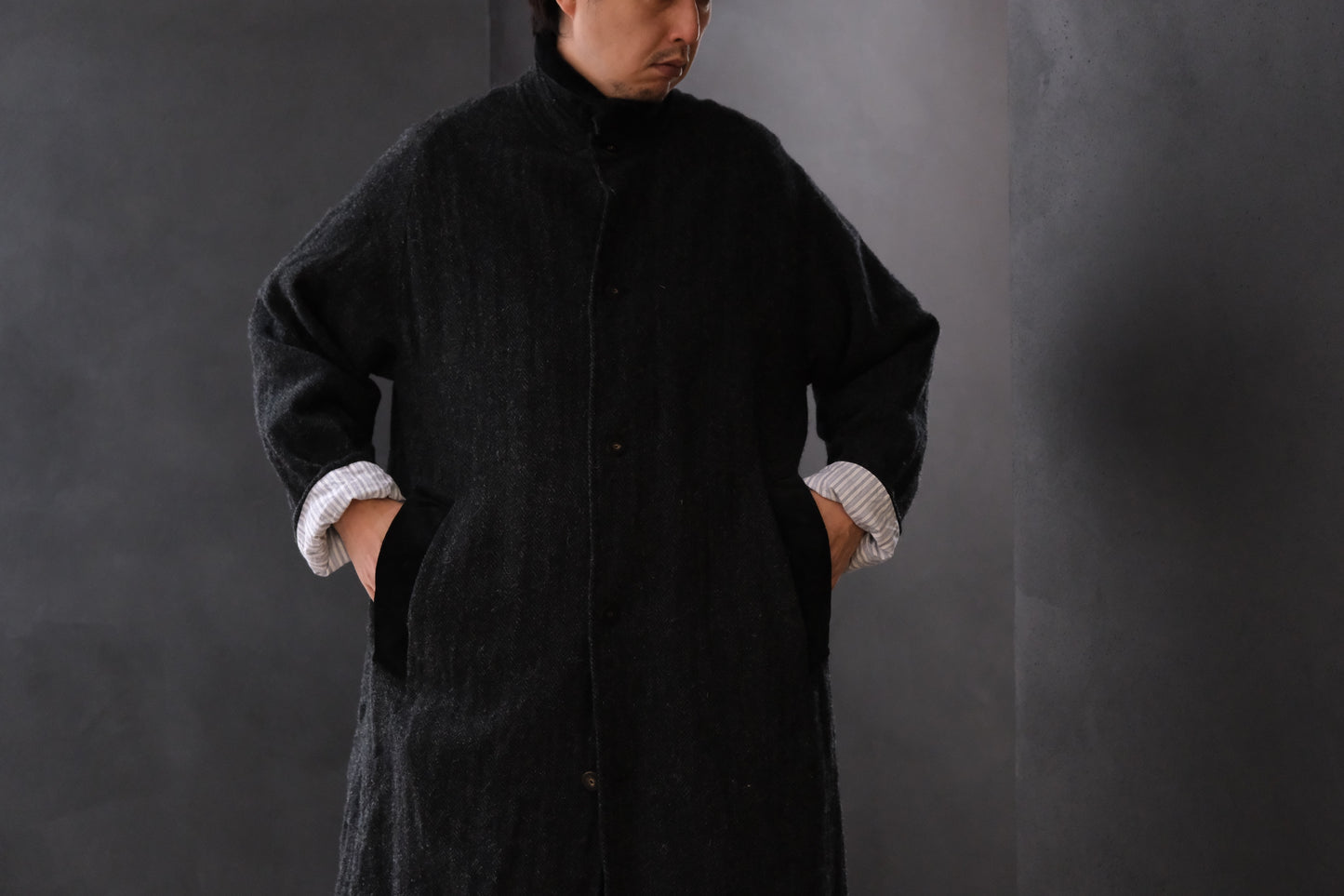 Chez Vidalenc /Coat bobi(Harris tweed/Kol)