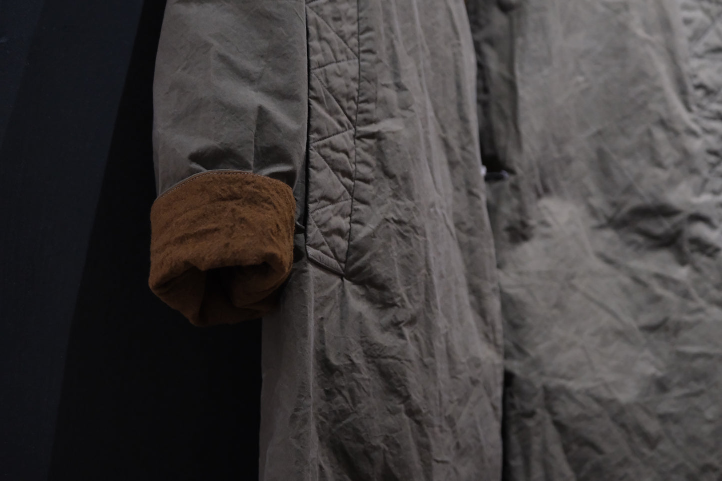 Chez Vidalenc /Coat bobi(cotton sailor/ kaki brown)