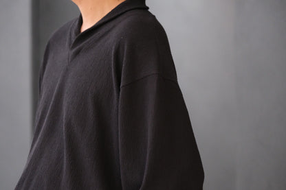 nonnotte/Tapered Oversized Long Sleeve Shawl Collar