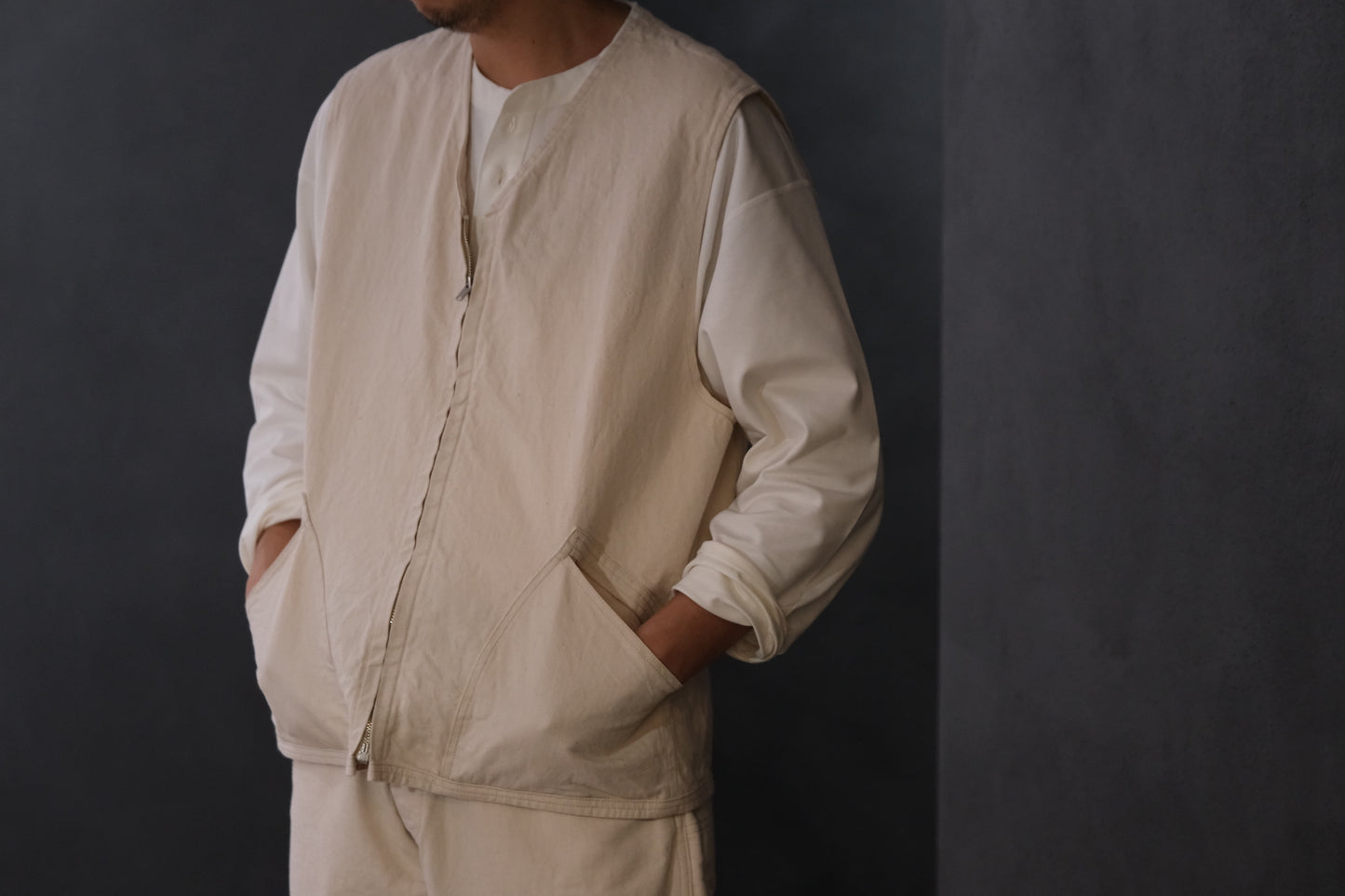 WASEW / GARAGE VEST (NATURAL)