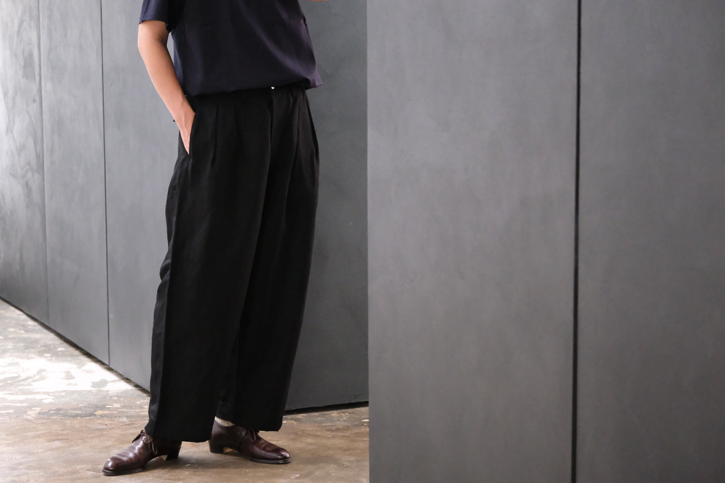 【受注商品】Re:Sarto/Double Pleated Military Trousers